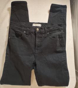 Madewell Black Skinny High Rise Jeans Size 26